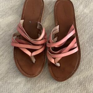 Women's Pink Strappy Sandals